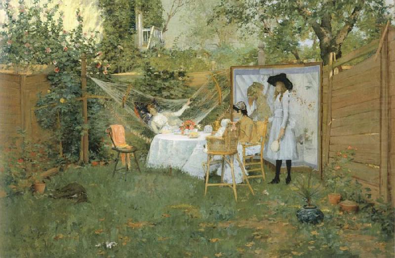 William Merritt Chase The Open-Air Breakfast china oil painting image